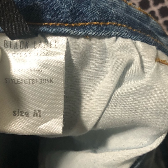 C'est Toi Black Label Skirt Denim Mini Distressed - Picture 4 of 6